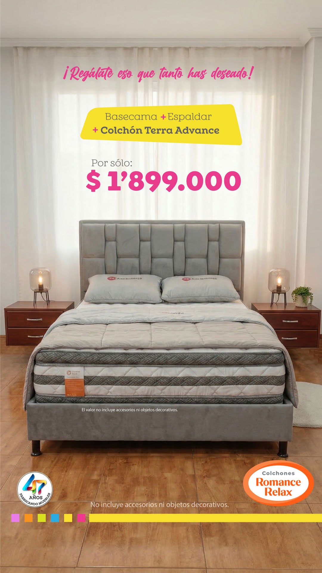 Combo  con Basecama y Colchon Terra